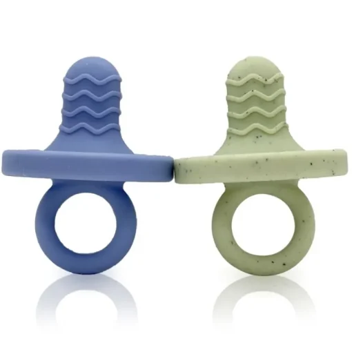 Pacifiers|Silicone Teethers|Kushies 2 Pack Silicone Teethers