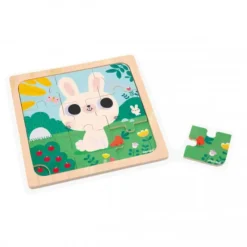 Games & Puzzles|Janod 9 Piece Wooden Puzzle