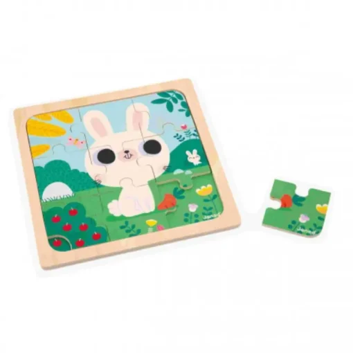 Games & Puzzles|Janod 9 Piece Wooden Puzzle