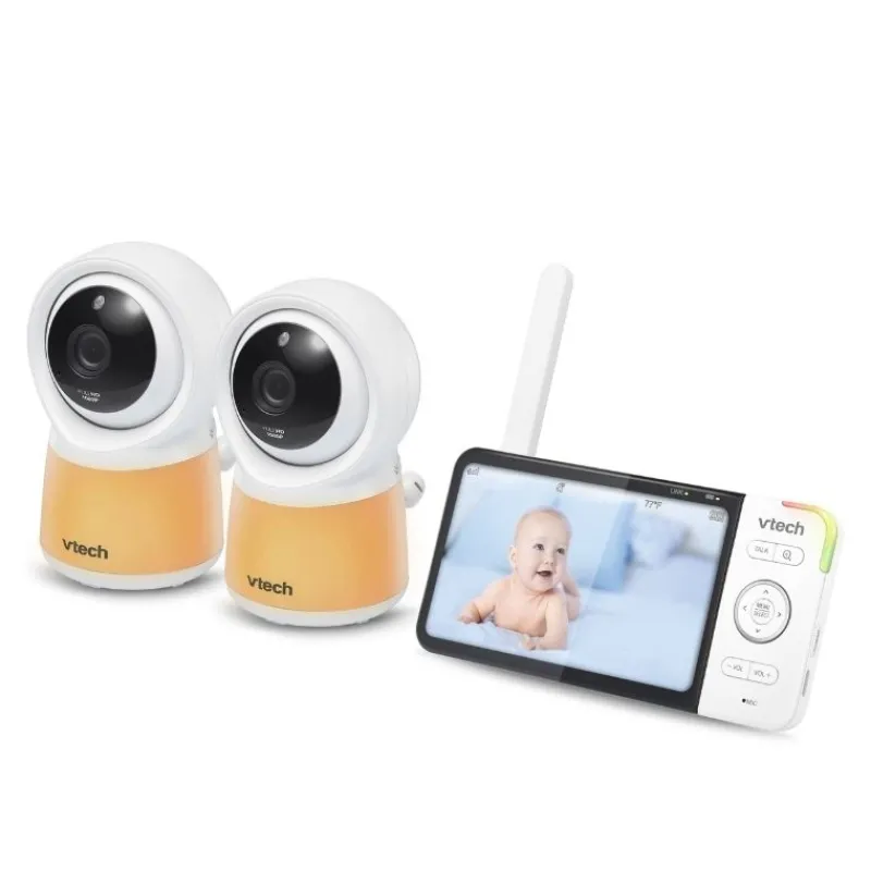 Video Monitors|Vtech 5” Smart Wi-Fi 1080p Video Monitor with 2 Cameras
