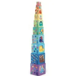 Building Toys|Djeco 10 Stacking Cubes