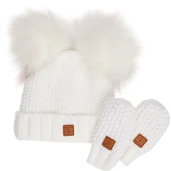 Hats|Kombi Adorable Knit Toque and Mittens Set - Infants