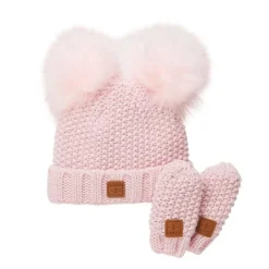 Hats|Kombi Adorable Knit Toque and Mittens Set - Infants