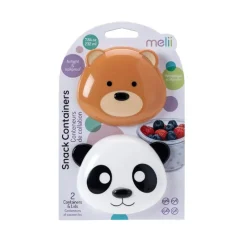 On-The-Go Feeding|Melii Baby Animal Snack Containers - 2 Pack