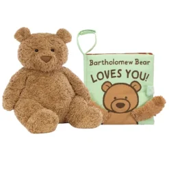 Plush Toys|Books|Jellycat Bartholomew Bear Loves You Book + Plush Bundle