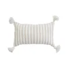 Pillows|Pokoloko Beige Striped Moroccan Pillow