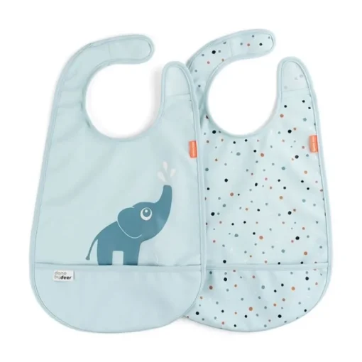 Bibs & Burp Cloths|Done by Deer Bib with Velcro - 2 Pack