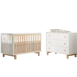 Cribs|Dressers|Tulip Juvenile Bjorn Convertible Crib and 3-Drawer Dresser Combo