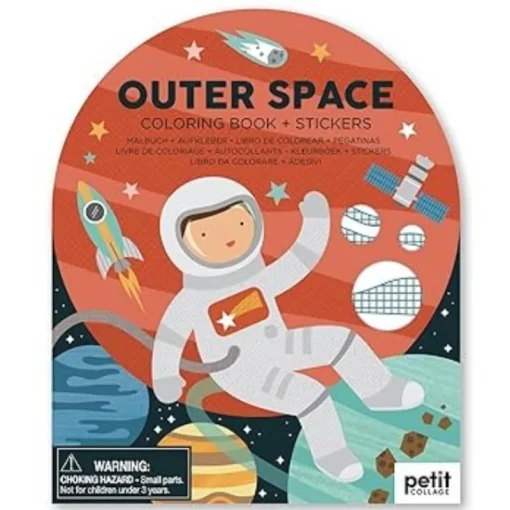 Arts & Crafts|Petit Collage Coloring Book With Stickers
