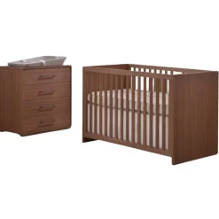 Cribs|Dressers|Tulip Juvenile Contempo Island Convertible Crib + 4-Drawer Dresser Combo