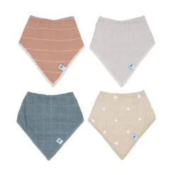 Bibs & Burp Cloths|Little Unicorn Cotton Muslin + Fleece Bandana Bib