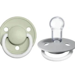 Pacifiers|Pacifier Sets|BIBS De Lux Silicone Natural Pacifier - 2 Pack