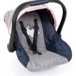 Dolls|Bayer Design Deluxe Doll's Car Seat With Canopy - Grey