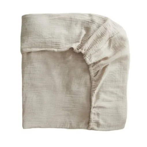 Bedding|Mushie Extra Soft Muslin Crib Sheet