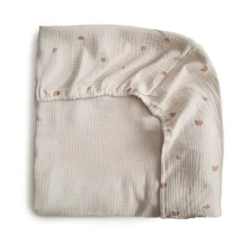 Bedding|Mushie Extra Soft Muslin Crib Sheet