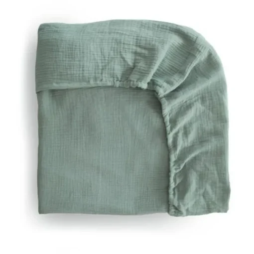 Bedding|Mushie Extra Soft Muslin Crib Sheet