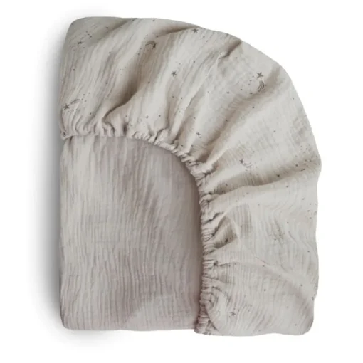 Bedding|Mushie Extra Soft Muslin Crib Sheet