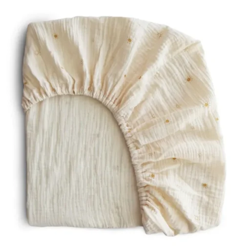 Bedding|Mushie Extra Soft Muslin Crib Sheet