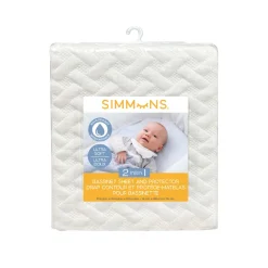 Bedding|Simmons 2-in-1 Bassinet Sheet and Protector