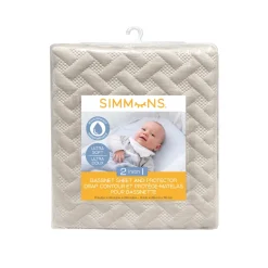 Bedding|Simmons 2-in-1 Bassinet Sheet and Protector