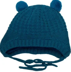 Hats|CaliKids Knit Bear Hat - Lagoon