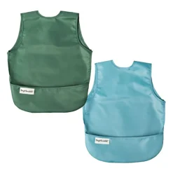 Bibs & Burp Cloths|Tiny Twinkle Mess-Proof Apron Bib - 2 Pack