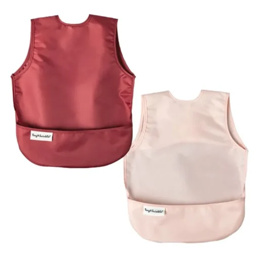 Bibs & Burp Cloths|Tiny Twinkle Mess-Proof Apron Bib - 2 Pack