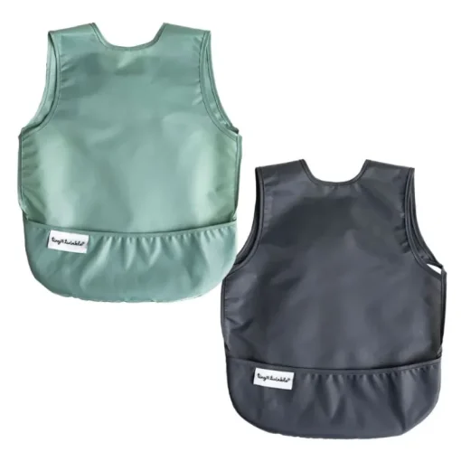 Bibs & Burp Cloths|Tiny Twinkle Mess-Proof Apron Bib - 2 Pack