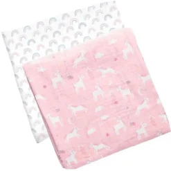 Swaddles|Stephen Joseph Muslin Blanket - Set of 2