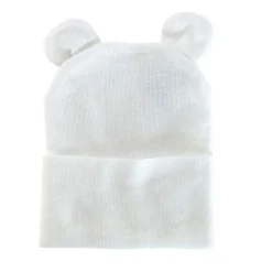 Hats|Kidcentral Essentials Newborn Knitted Bear Ear Hat
