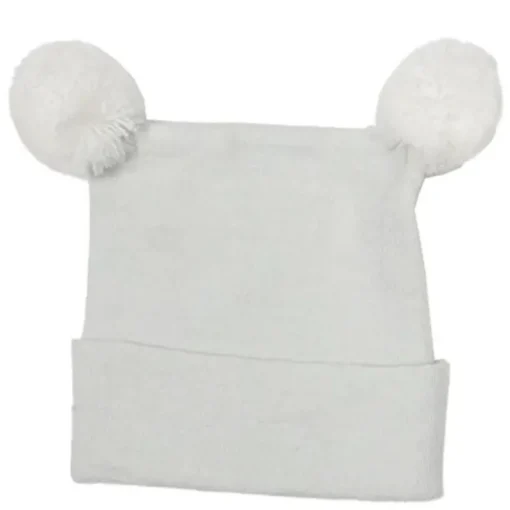 Hats|Kidcentral Essentials Newborn Knitted Double PomPom Hat