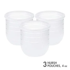 Bottle Feeding|Boon NURSH Silicone Pouches - 3 Pack