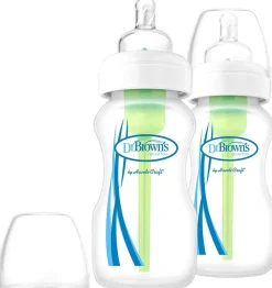 Bottle Feeding|Dr Brown's Options 9oz Glass Wide-Neck Bottle - 2 Pack