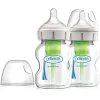 Bottle Feeding|Dr Brown's Options+ 5oz Glass Wide-Neck Bottle - 2 Pack