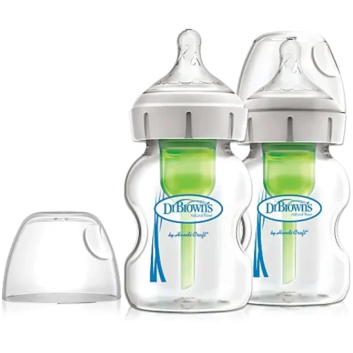 Bottle Feeding|Dr Brown's Options+ 5oz Glass Wide-Neck Bottle - 2 Pack