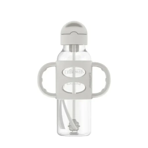 Tableware|Dr Brown's 8oz Sippy Straw Bottle - Grey