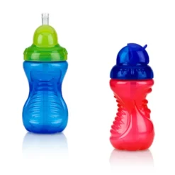 Tableware|Nuby 2-pack Flip-it Soft Silicone Straw 10 oz. Cup