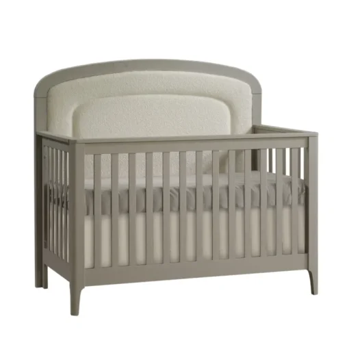 Cribs|Natart Juvenile Palo 5-in-1 Upholstered Convertible Crib