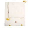 Bedding|Crane Pom Pom Quilted Baby Blanket