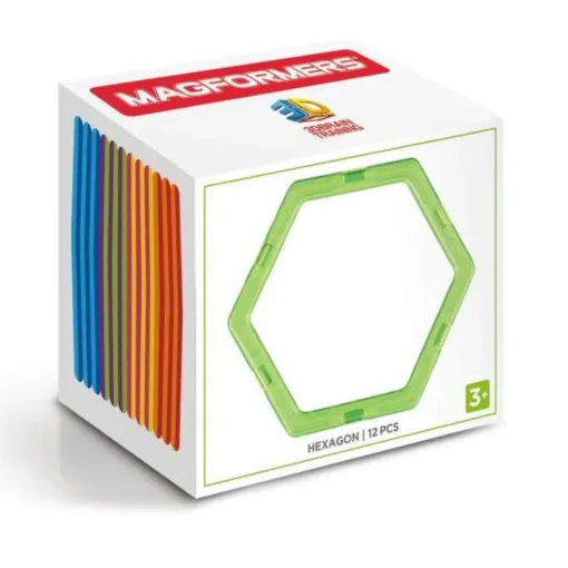 Building Toys|Magformers Rainbow Magnetic Shapes - 12 Pieces
