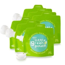 Food & Snacks|Little Green Pouch Reusable 3.4oz Food Pouch - 6 pack