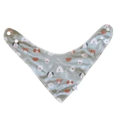 Bibs & Burp Cloths|La Petite Ourse Reversible Drool Bib