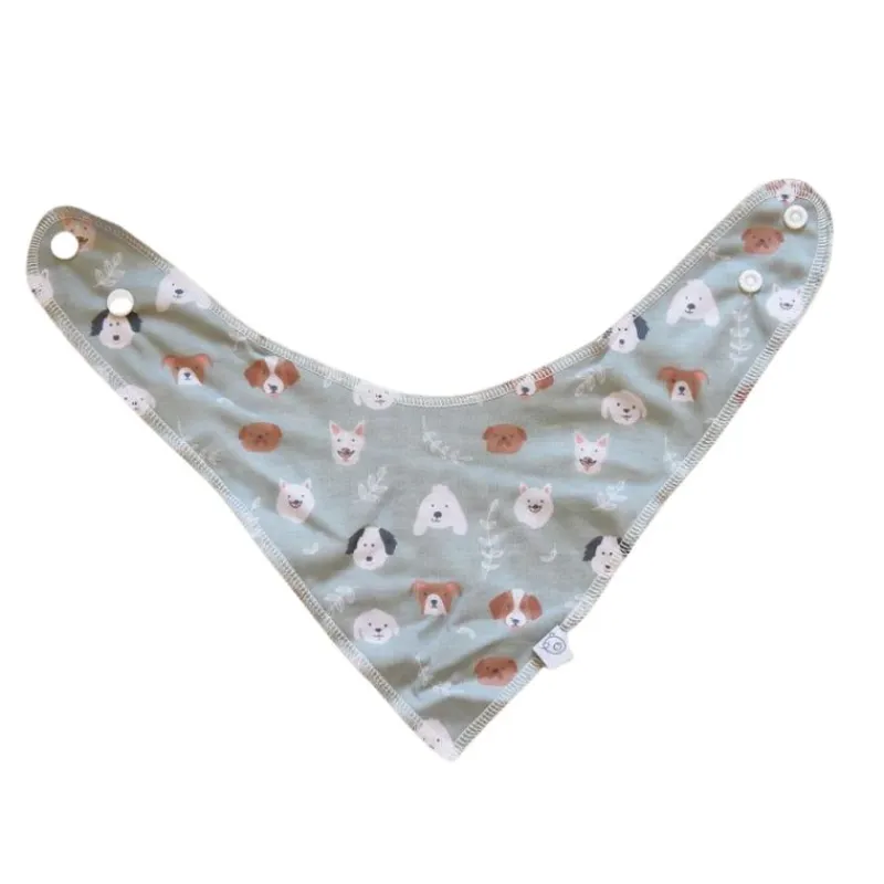 Bibs & Burp Cloths|La Petite Ourse Reversible Drool Bib