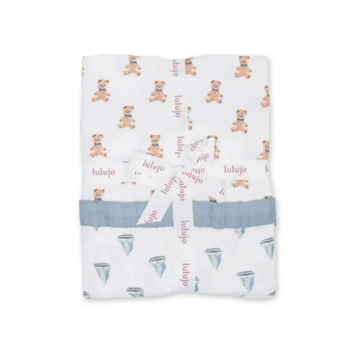 Bedding|Lulujo Reversible Muslin Blanket