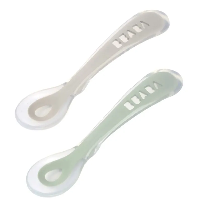 Tableware|Beaba Second Stage Self Feeding Silicone Spoons