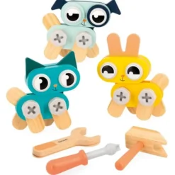Building Toys|Janod Small DIY Animals Brico'Kids