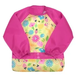 Bibs & Burp Cloths|Green Sprouts Snap + Go Easy-Wear Long Sleeve Bibs