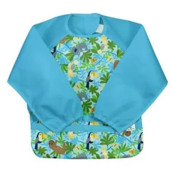 Bibs & Burp Cloths|Green Sprouts Snap + Go Easy-Wear Long Sleeve Bibs