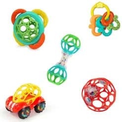 Sensory Toys|Bright Starts Soothers & Shakers 5 Piece Gift Set