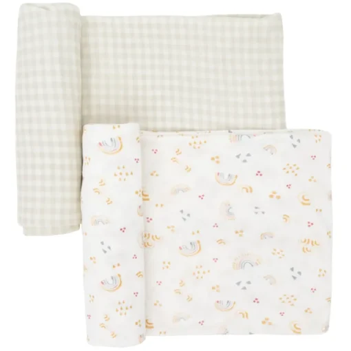 Bedding|Little Unicorn Stretch Knit Swaddle Blanket - 2 Pack